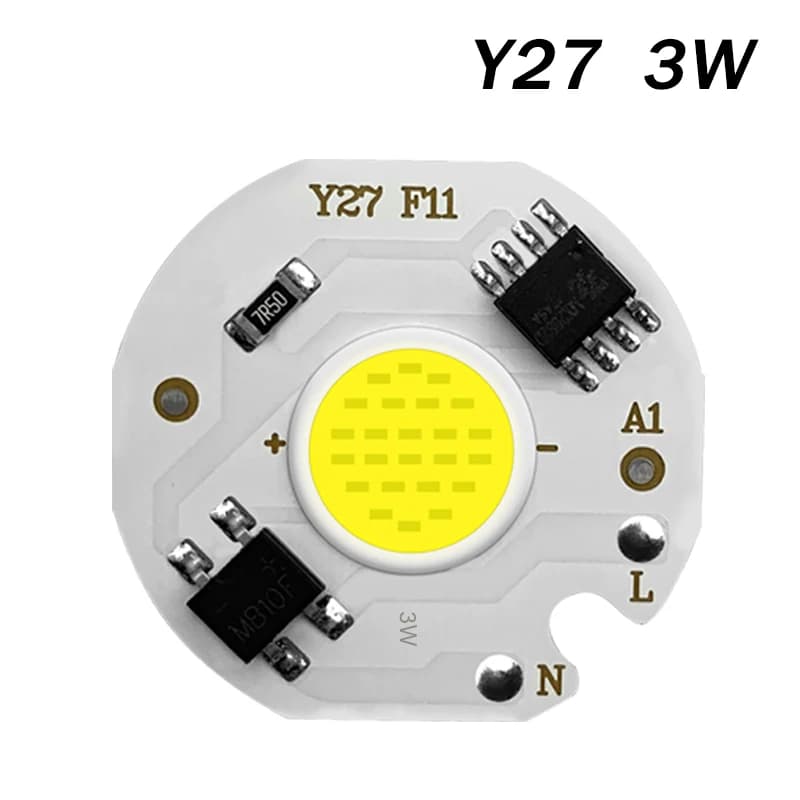 Cob Led puce lumières projecteurs lampe 220v intelligent 3w 5w 7w 9w 10w 12w lampe pour projecteur r