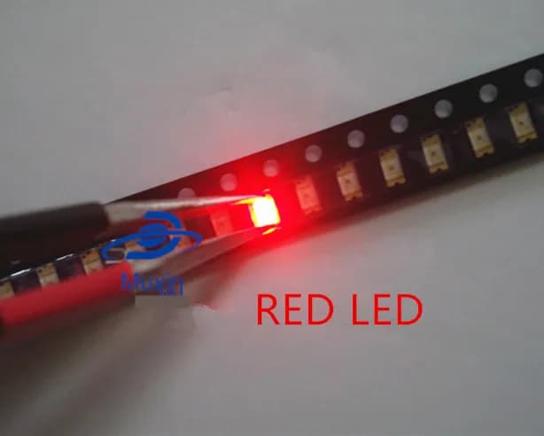 100 pièces SMD 0402 0603 0805 2835 3528 1206 5050 5730 3014 4014 Diodo diode électroluminescente rou