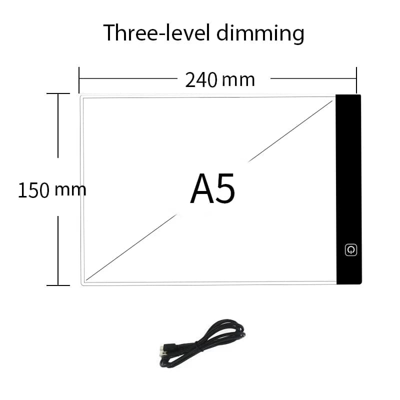 Table de photocopie LED, planche à dessin, Table de copie transmettante de la lumière pour enfants, 