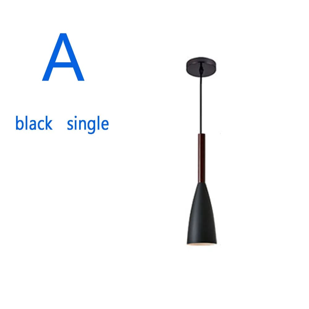 Lampes suspendues nordiques lampes suspendues modernes minimaliste lumière Simple lampe multicolore 
