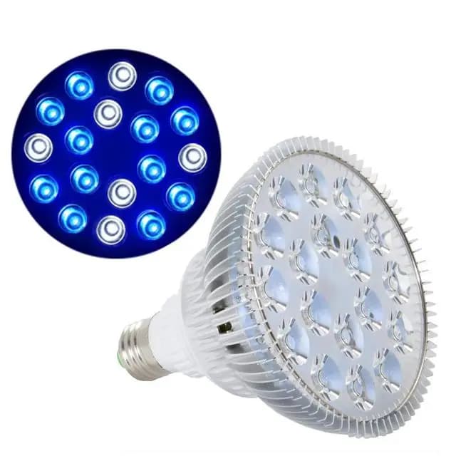 Lampe d'aquarium à spectre complet PAR38 LED luminaire d'aquarium E27Light pour récif marin aquatiqu