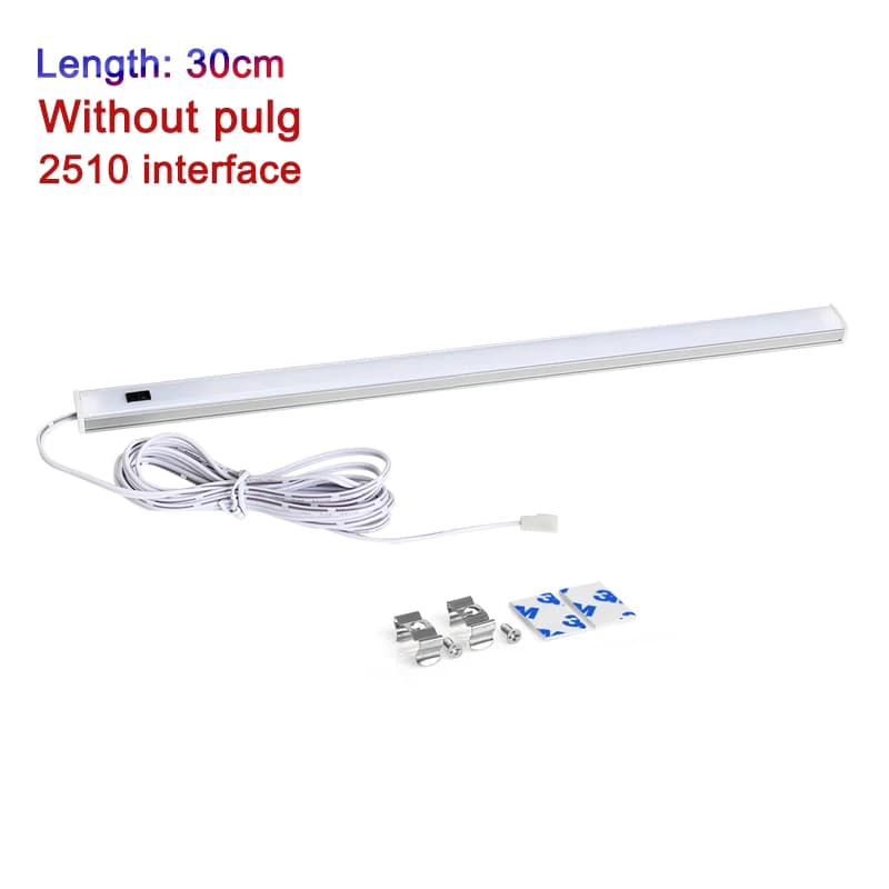 Lumière LED sous armoire, interrupteur de balayage manuel, lumières LED sous armoire pour cuisine, l