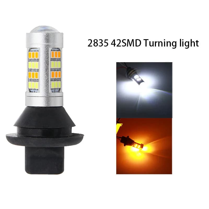 Ampoules LED antibrouillard et clignotants, DRL 1156, blanc ambre/bleu glacier, Canbus gratuit, docu