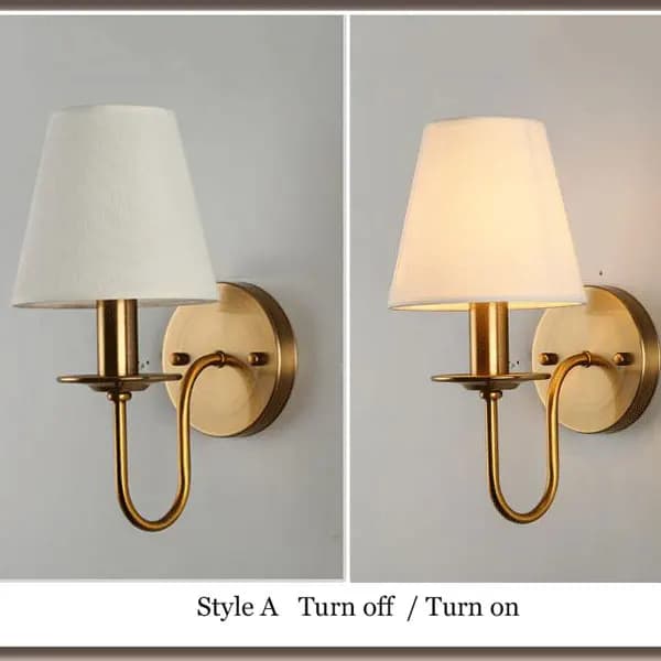 Tissu E14 applique chambre lampe de chevet moderne Simple Style européen salon hôtel étude bureau ap