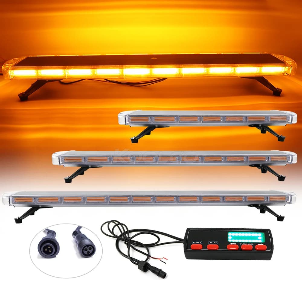 Rouge bleu ambre 30 "38" 47 "59" 72 "LED voiture camion Police avertissement clignotant LED COB barr