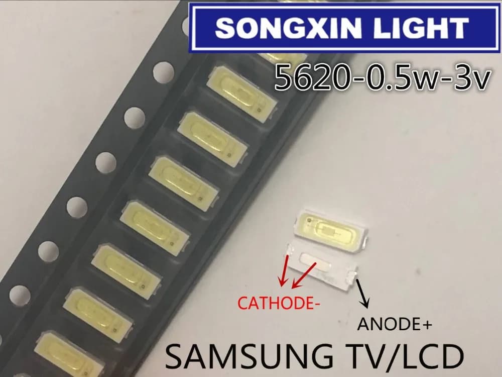 Bande lumineuse pour la réparation de TV LCD, 100 pièces, rétroéclairage led SAMSUNG TV avec diode é