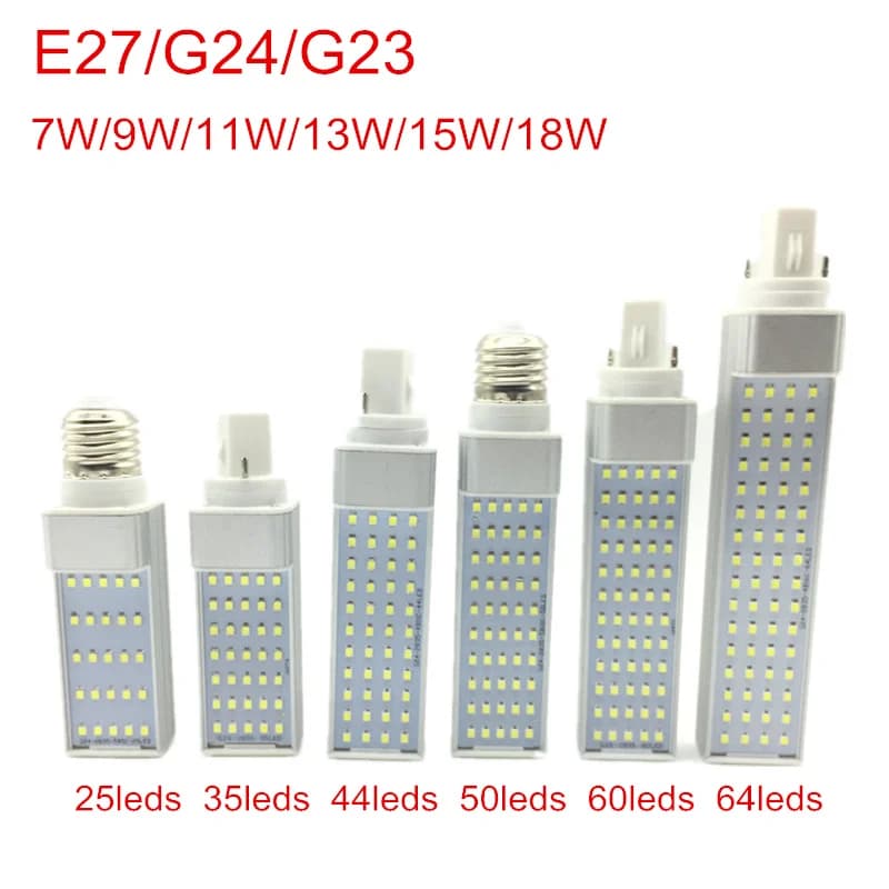 Ampoules LED G24 7W 9W 11W 13W 15W 18W E27 ampoule LED épis de maïs lampe SMD 2835 projecteur 180 de
