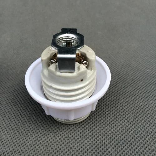 Porte-lampe en céramique E14 ou E26/E27, résistance aux hautes températures, douille à vis avec supp