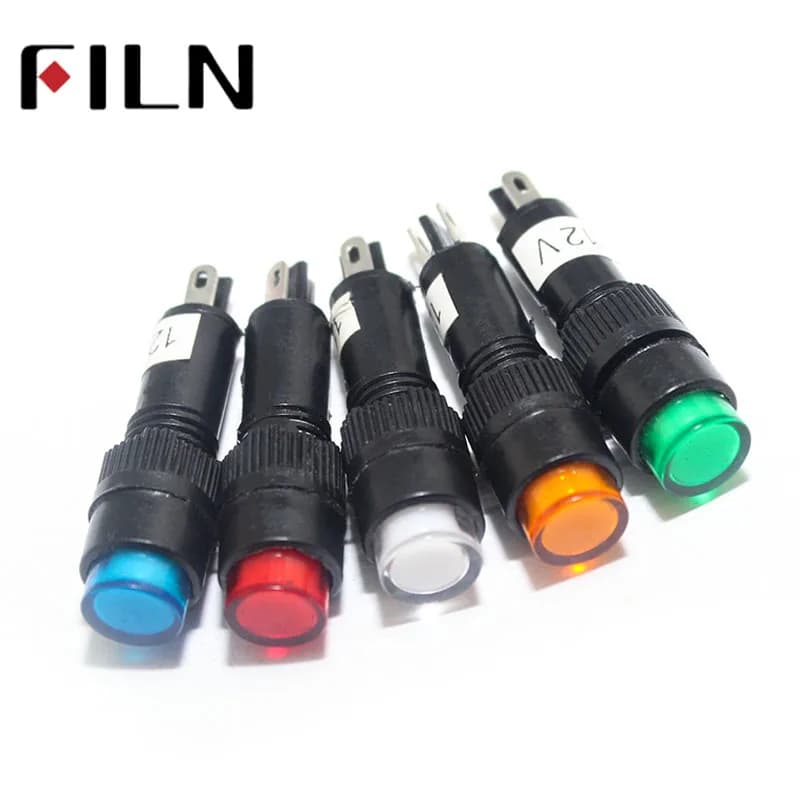 Voyant LED pour effets, lampe de signal, indicateur électrique, trou de 8mm, 12 V