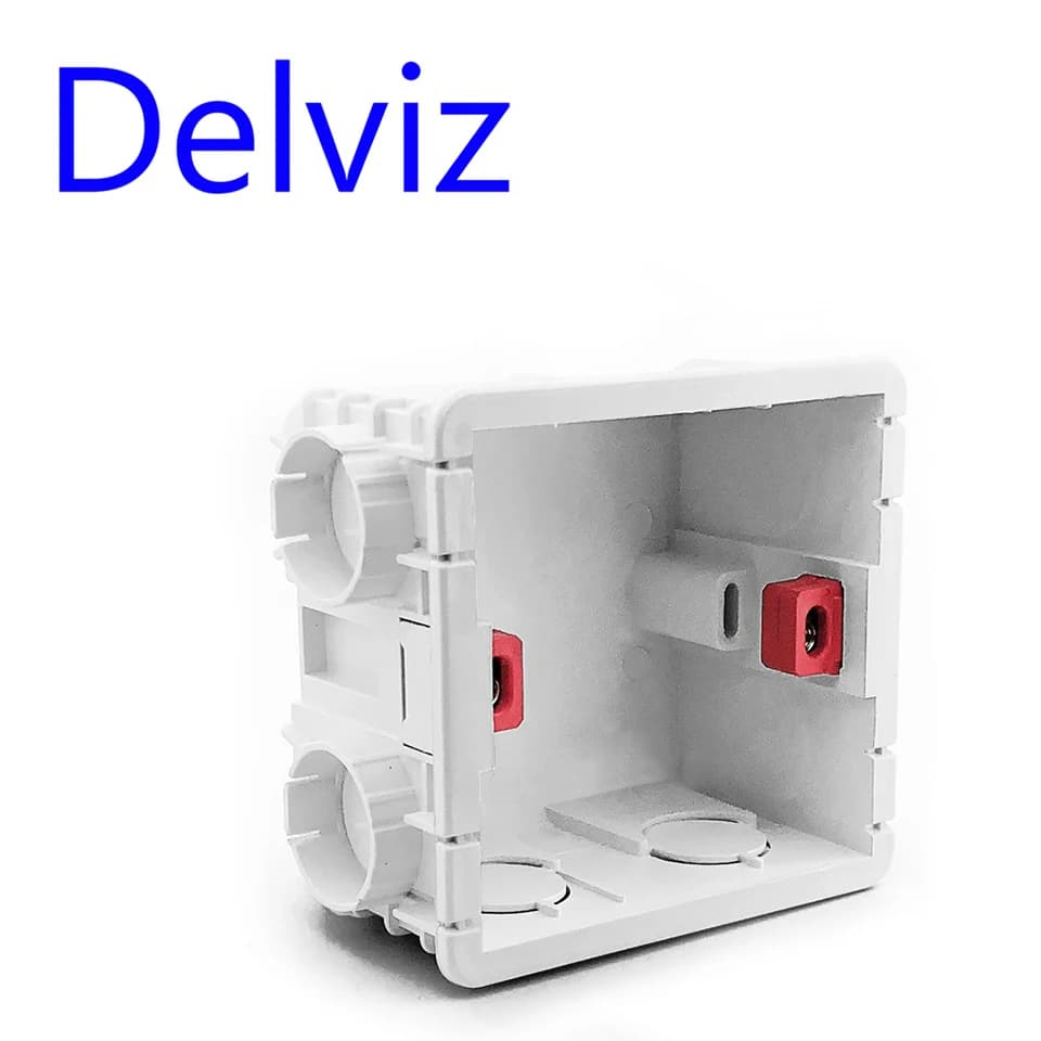 Delviz – boîte d'interrupteur mural, Cassette de prise murale, matériaux plastiques de 86mm, pour in