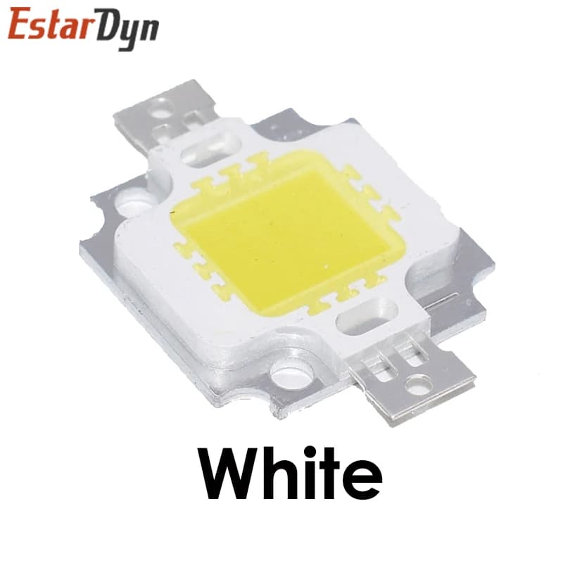Perles LED haute puissance intégrées 10W, blanc/bleu/rouge/vert/jaune/blanc chaud/600mA 12.0V 800-10