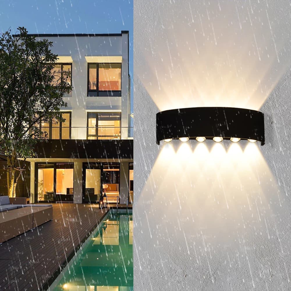 Led Applique Extérieure Étanche Haut Et Bas Shoous Éclairage Décoration De Jardin AC85-265V Applique