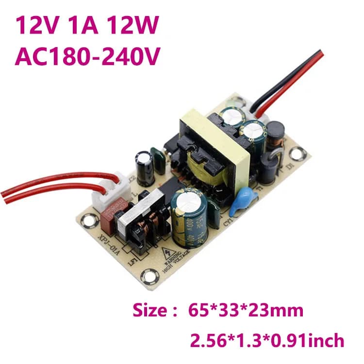 Pilote d'alimentation LED DC12V 1A 3A 24V 5V 2A 32V, transformateurs d'éclairage 6W 10W 12W 16W 24W 