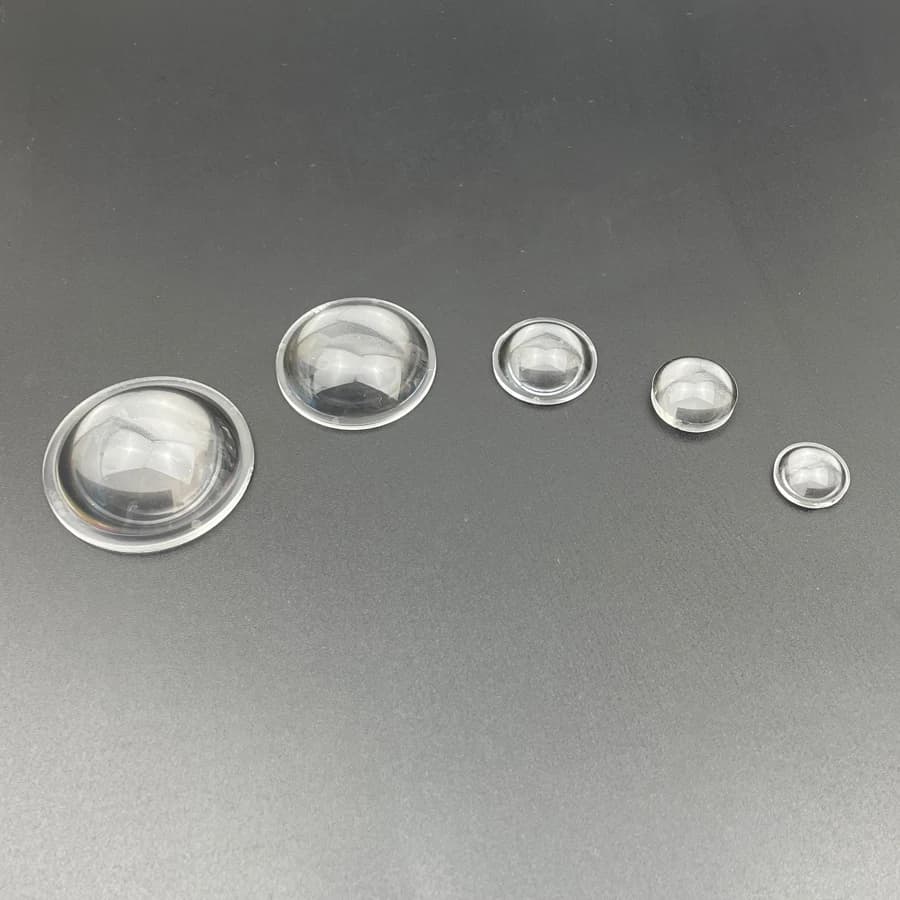 Lampe frontale LED pour vélo, lentille plate convexe en acrylique, focalisation transparente pour Zo