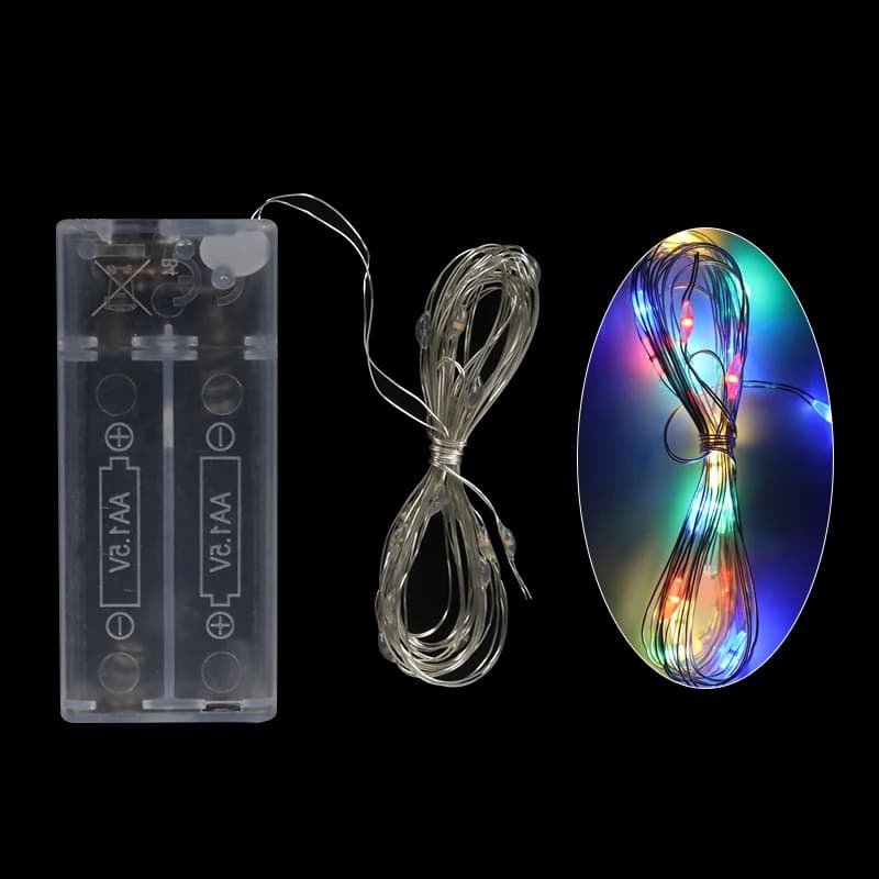 2M flocon de neige père noël LED guirlande chaîne lumières joyeux noël décoration pour la maison arb