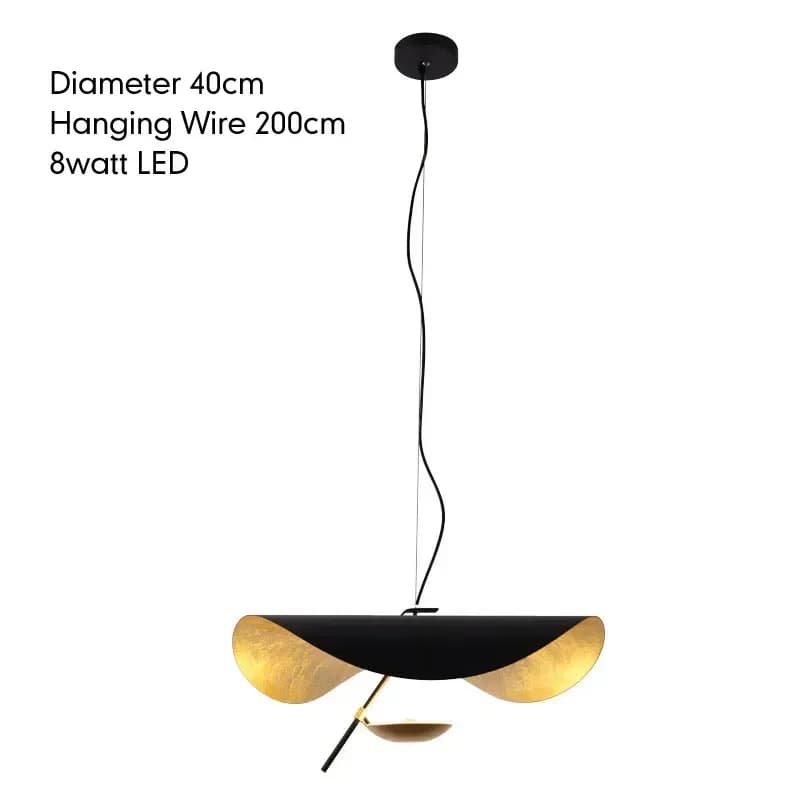 Ltalian créatif feuille de Lotus Art pendentif LED lampe Restaurant chambre magasin de vêtements sal