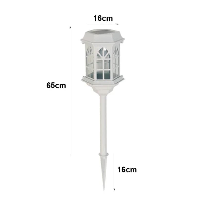 Lampes solaires à LED pour allée, lampe extérieure étanche, lanterne de jardin, éclairage paysager d