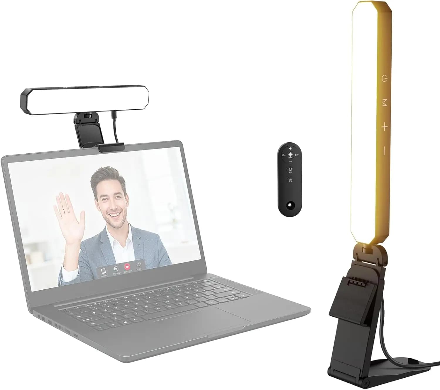 NEEWER Basics barre lumineuse pour moniteur 6W avec télécommande/tactile lampe de bureau LED bicolor