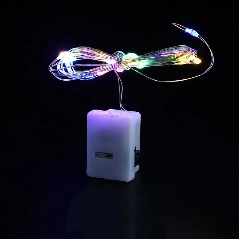 LED guirlandes lumineuses bouton batterie chaîne lumineuse noël mariage nouvel an chambre salon jard
