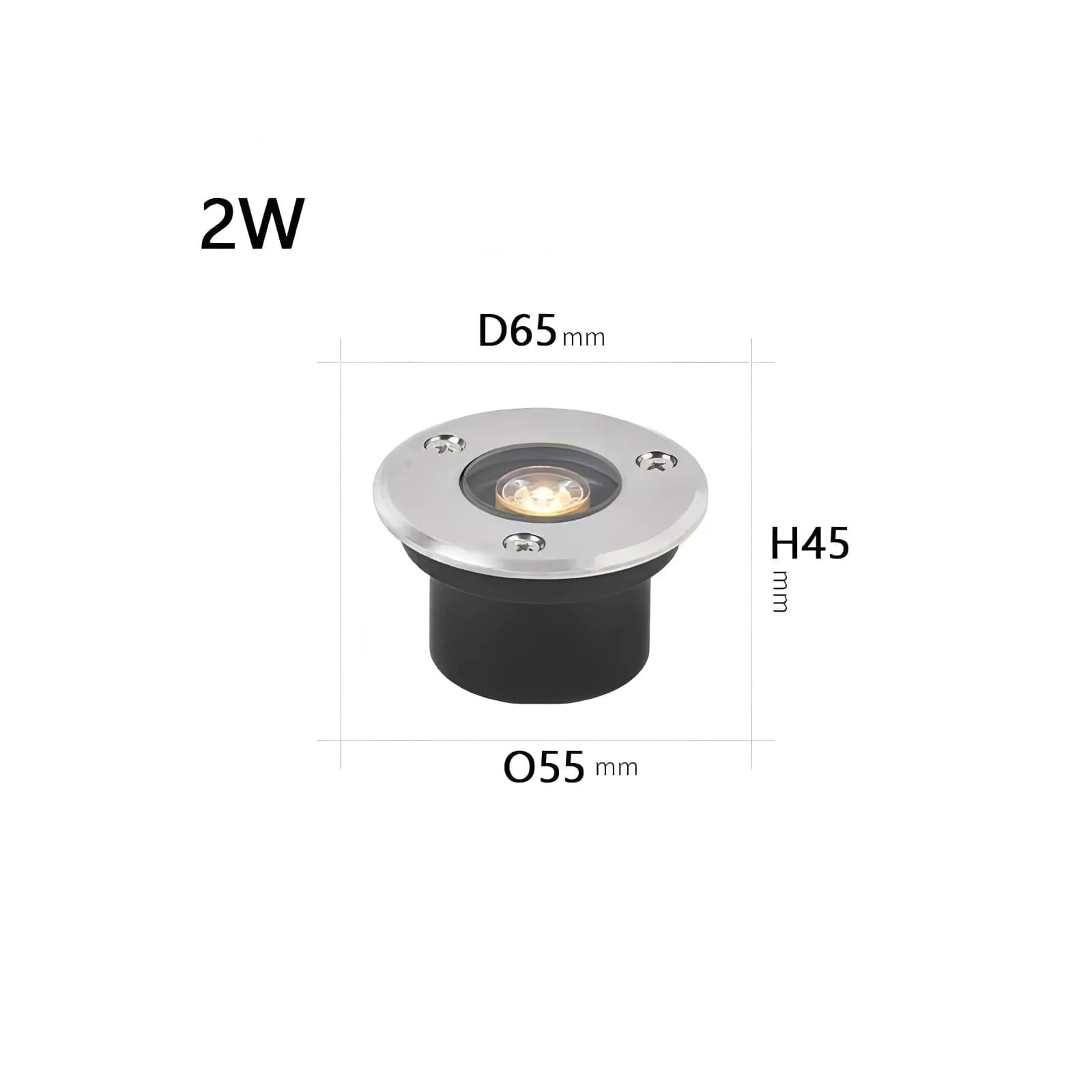 Projecteur encastré LED extérieur 2W6W12W, étanche IP67, AC220V DC12-24V, lampadaire adapté à la mai