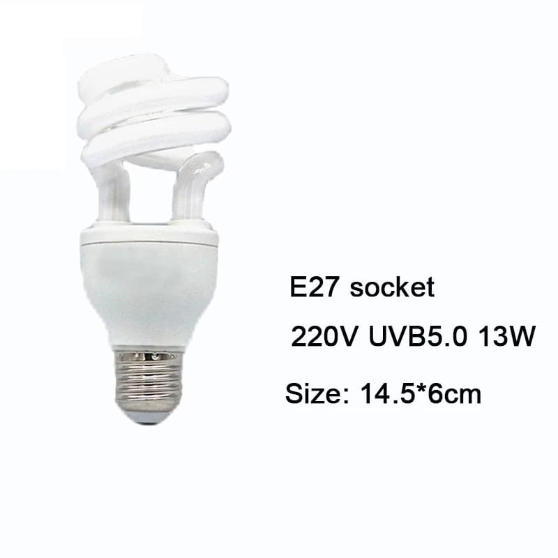 E27 13 W/26 W Reptile Uvb lampe supplément de Calcium UVB5.0/10.0 pour tortue lézard serpent lampe U