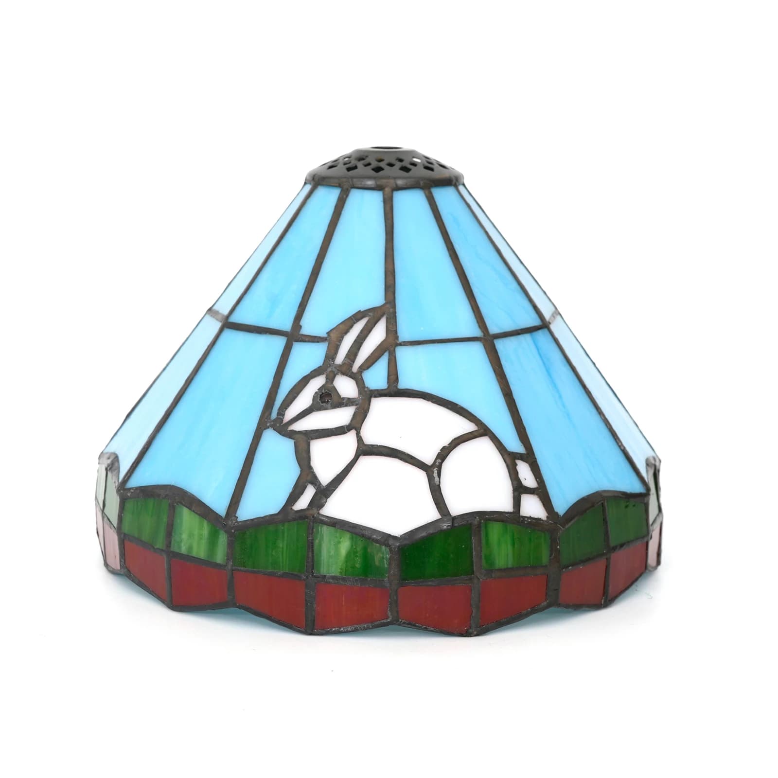 Abat-jour en verre moderne, abat-jour en verre coloré en forme de lapin, abat-jour de remplacement p