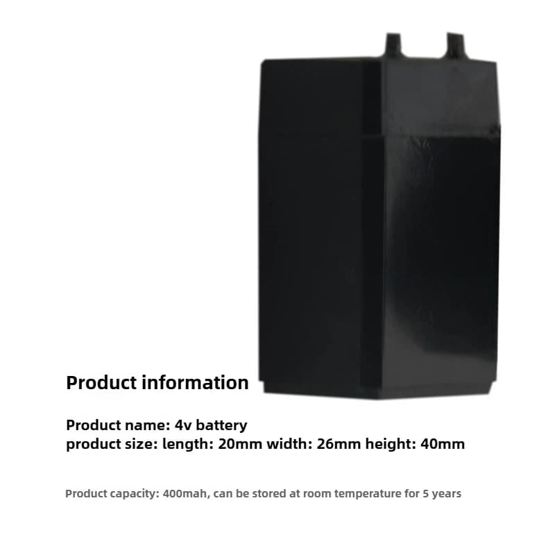 Batterie au plomb 1500mAh 4V, Batterie de stockage Rechargeable pour phares LED, lampes de poche, ta
