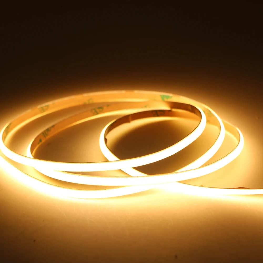 Bande lumineuse LED COB Ultra fine, 2.7mm, Flexible, variable, blanc/bleu/vert, pour décoration de s