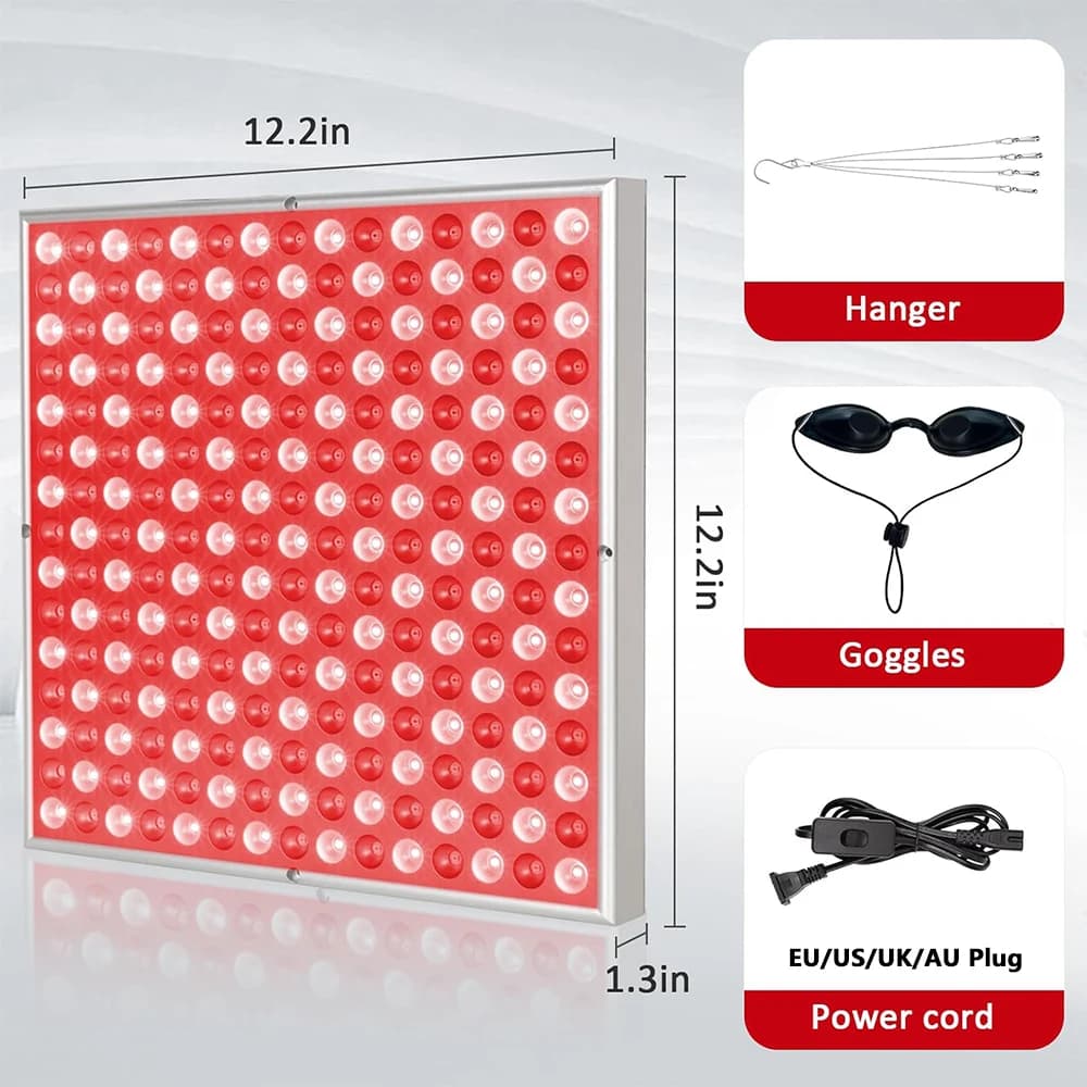 Panneau de thérapie à la lumière rouge, lampe infrarouge LED pour tout le corps, soins de la peau, b