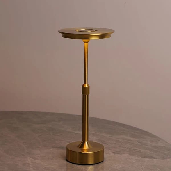 Lampe de table tactile rechargeable en alliage d'aluminium, lampe décorative télescopique, veilleuse