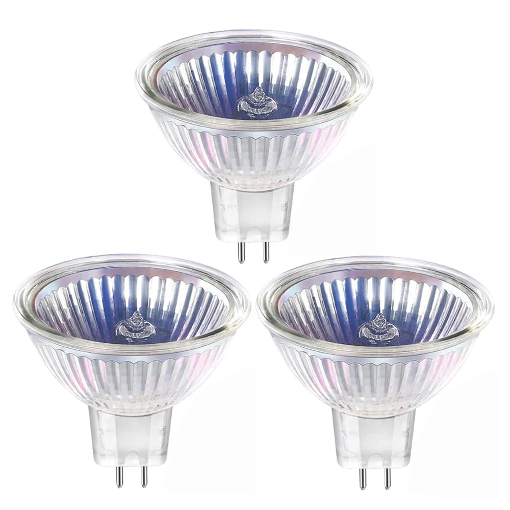 3 pièces 12V 10W 35W 50W MR16 ampoules halogènes réflecteur ampoule à fibres optiques montage au pla