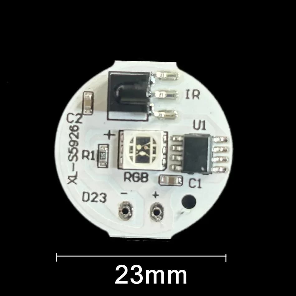 Plaque de lumières LED RGB avec télécommande sans fil, 5V, 6 LED, 4 modes, 16 couleurs, carte de lam