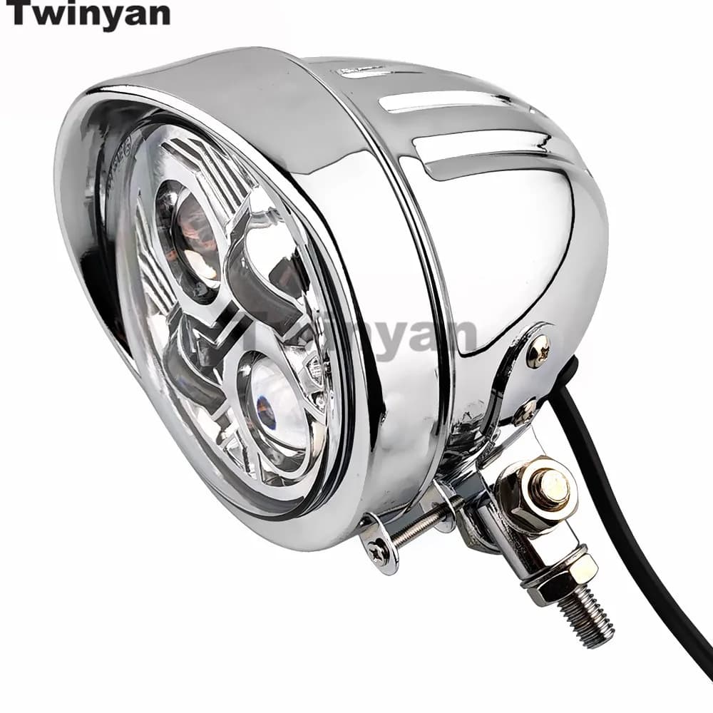 Feu antibrouillard LED rétro pour motos, 4.5 pouces, pour Harley CVO Road King Softail Deluxe Ultra 