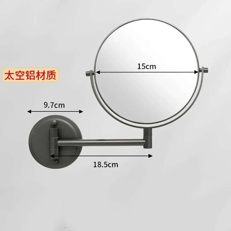 Miroir de maquillage mural pour salle de bains, grossissant 3X, cosmétique Double face, bras extensi