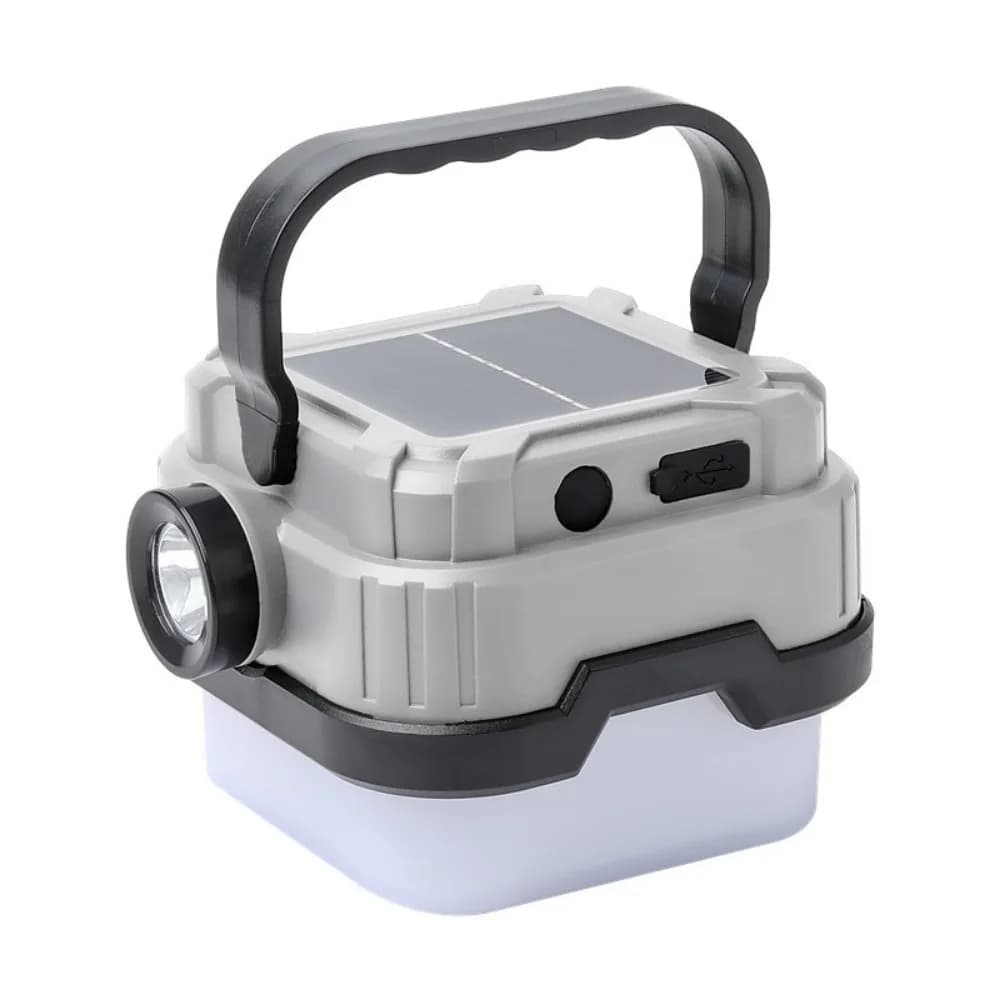 Lampe de camping solaire multifonctionnelle, LED réglable, batterie au lithium, lumière d'urgence, d
