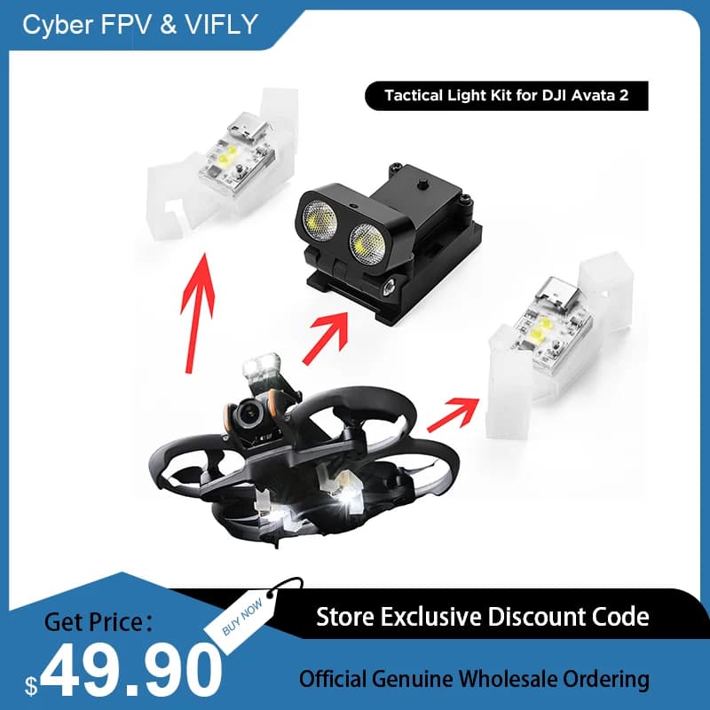 Kit d'éclairage tactique VIFLY pour DJI Avata 2