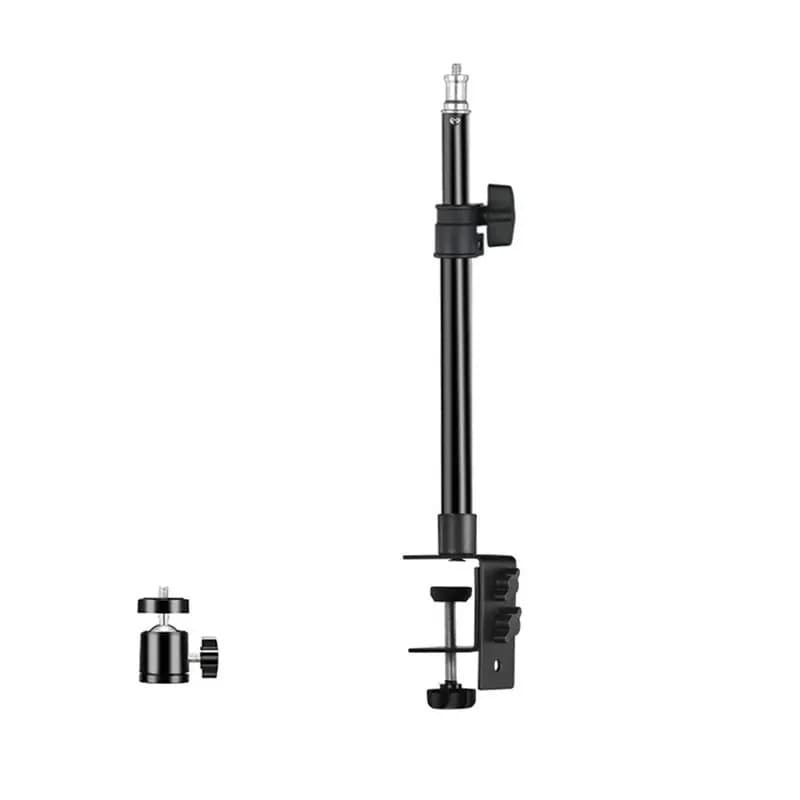 Support de table réglable en alliage d'aluminium J1UL1N C avec rotule 1/4 po pour trépied et lampe