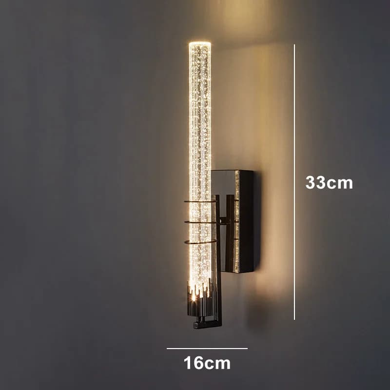 Lampes murales modernes en cristal à bulles, éclairage d'intérieur pour salon, chambre à coucher, ar