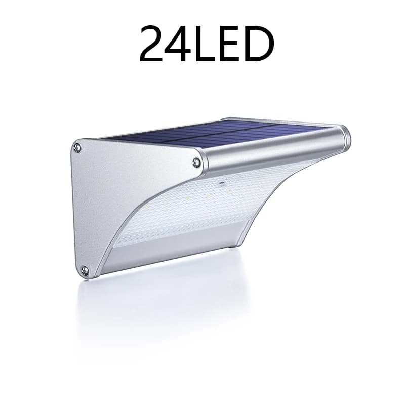 Appliques murales à énergie solaire, éclairage d'extérieur de jardin, lampe solaire avec capteur Rad