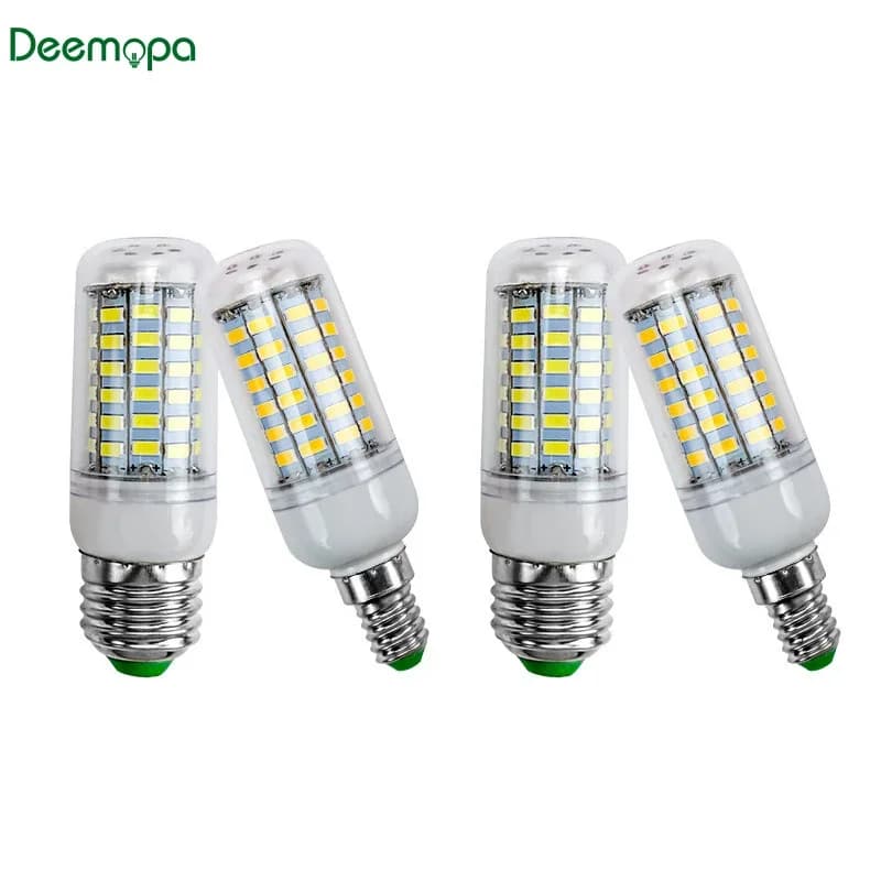 Lampe LED E27 E14 AC 220V 230V 5730SMD, ampoule LED en maïs 24 36 48 56 69 72LED, lustre, bougie, éc