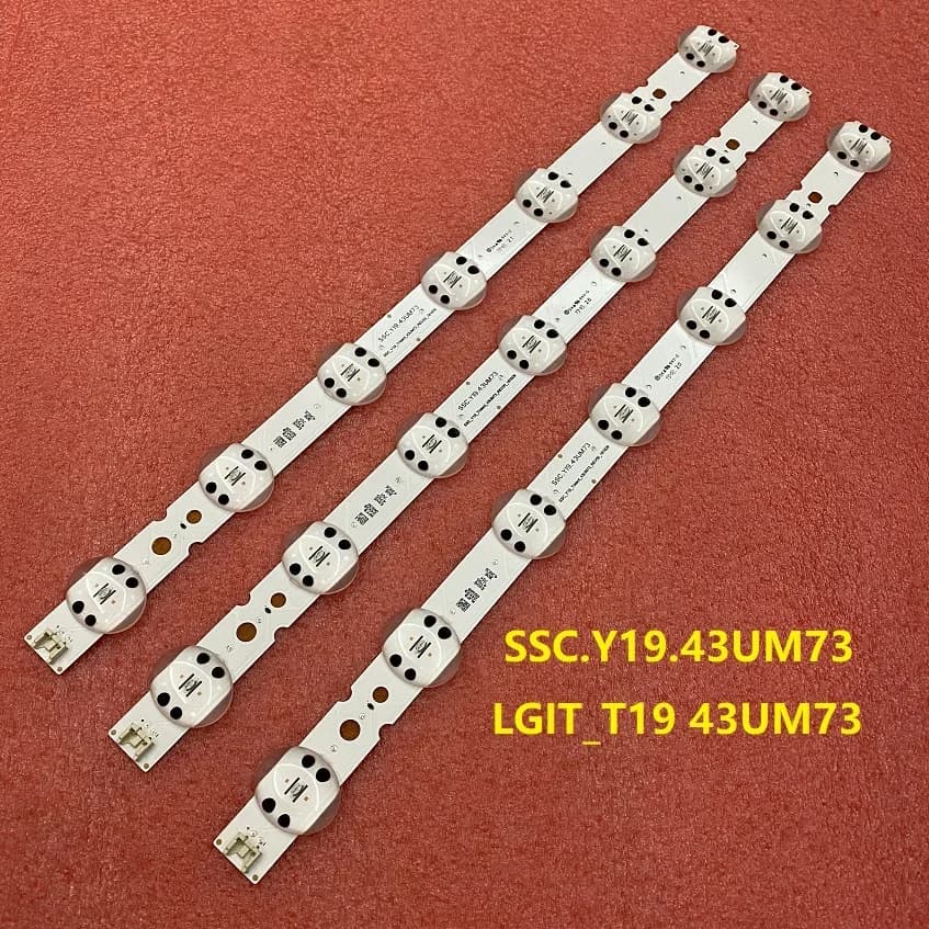 Barre de rétroéclairage LED pour TV, 43um7300, 43um7500, 43UN73006LC, 43UN74006LB, 43UN73906LE, 43um