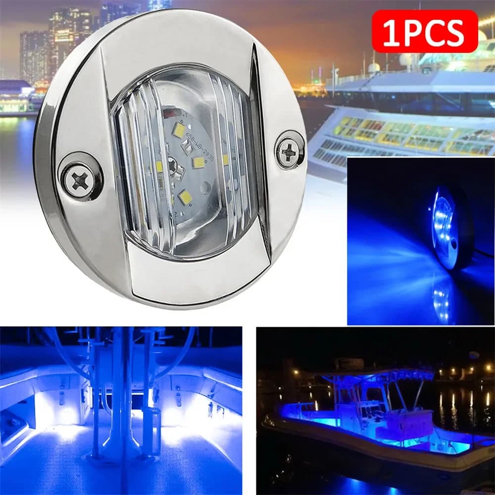 6LED 12V rond Yacht bateau marin LED arrière lumière cabine pont courtoisie lumière Marine intérieur