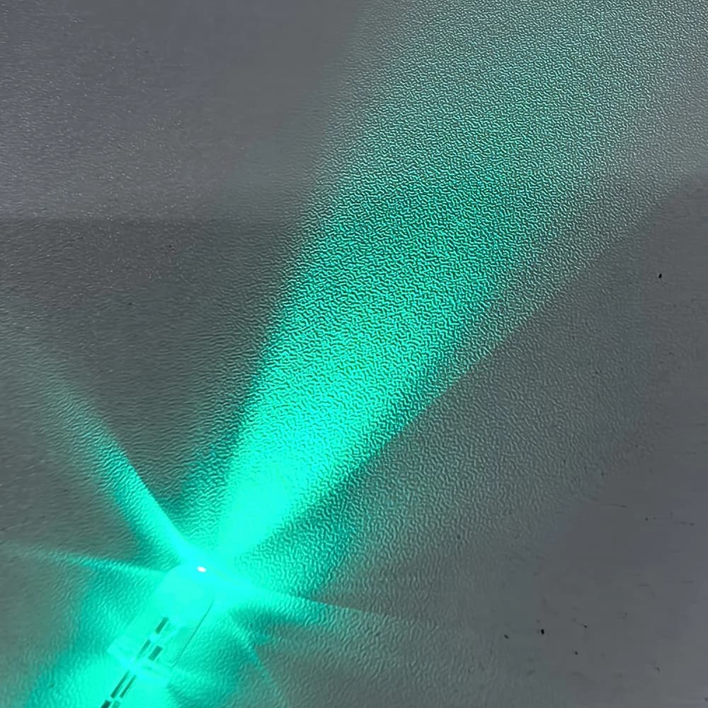 Diode électroluminescente LED DIP 5mm 2 broches Cyan Bleu Glace 480nm 490nm Haute Luminosité DC3.2-3