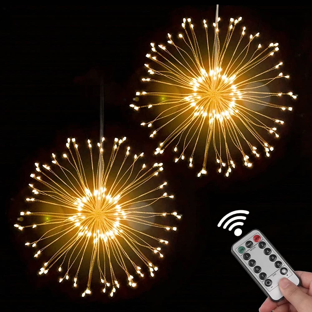 Guirxiété Lumineuse Scintillante à 200 LED, Lampe Staragité, enquêter d'Artifice, Dégradé, Décoratio