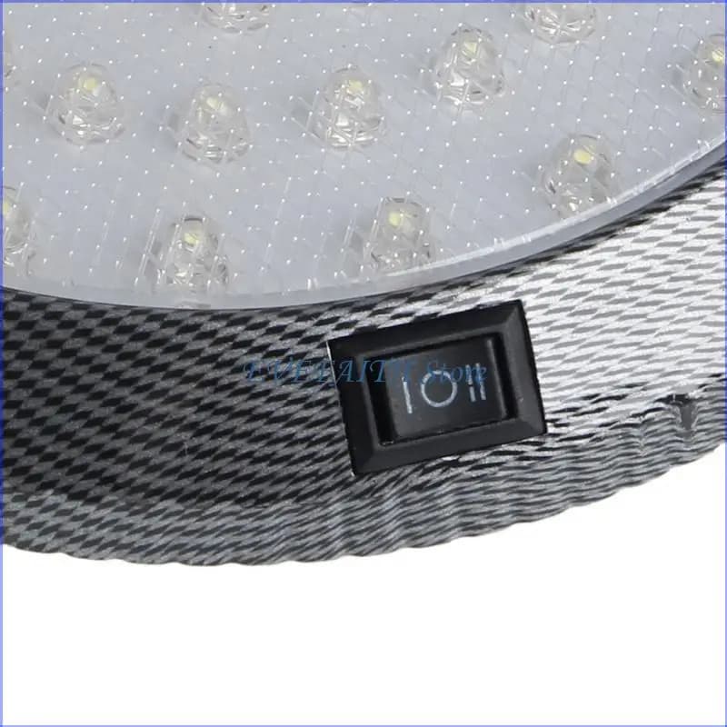 Lampe lecture LED lumineuse 124B, plafonnier dôme pour bateau marin, camping-car, remorque, Yach, 12