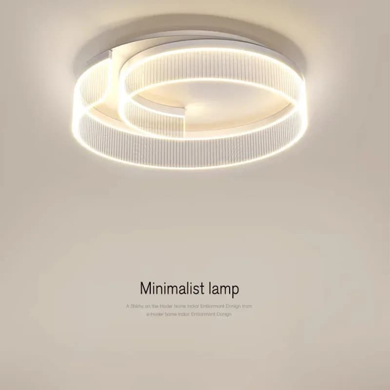 Plafonnier LED nordique minimaliste rond pour salon, salle à manger, chambre à coucher, cuisine, déc