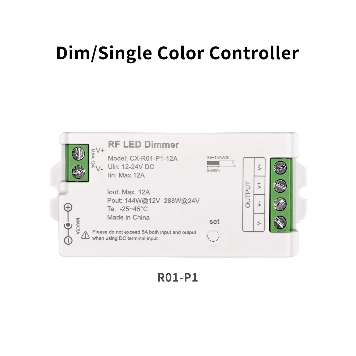 Contrôleur LED 2.4GHz RF variateur sans fil à distance pour Dim RGB CCT RGBW 2-6 broches bande lumin
