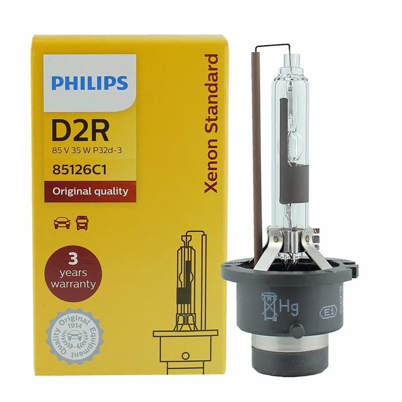 Philips-Lumière de sauna standard D2R HID 85126 35W SG, lumière blanche brillante 4200K, lampe d'ori