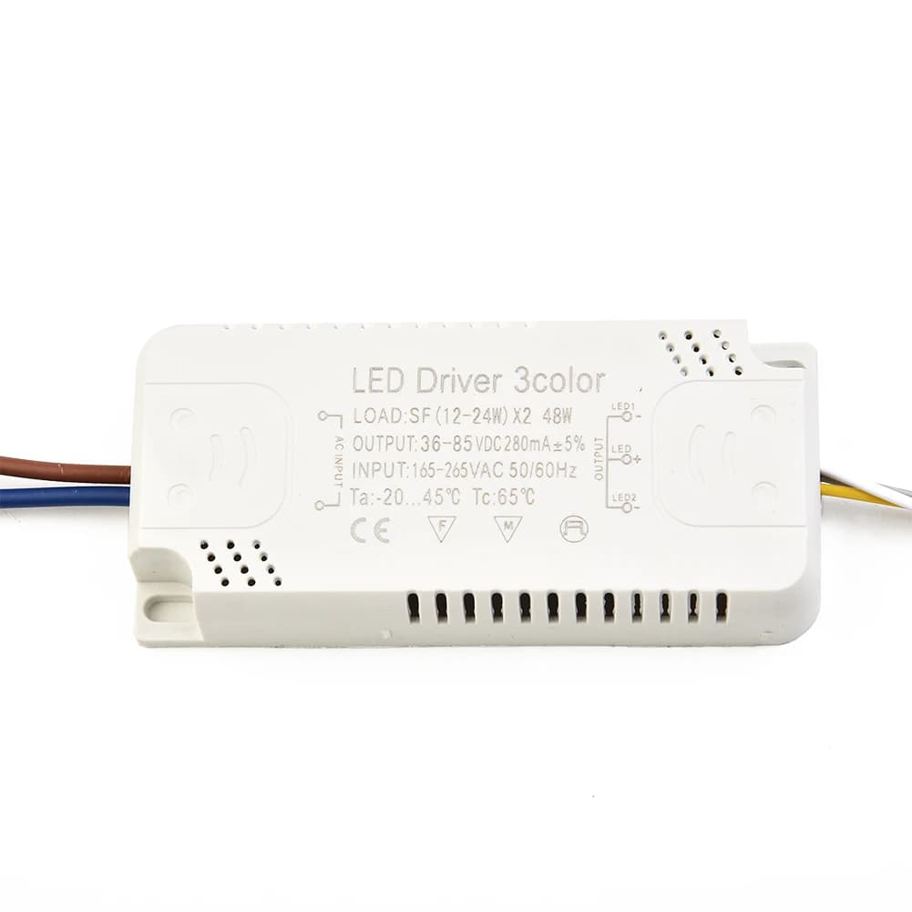 Pilote LED 24W 40W 50W 60W 70W, unité d'alimentation LED, transformateurs d'éclairage, adaptateur 3 