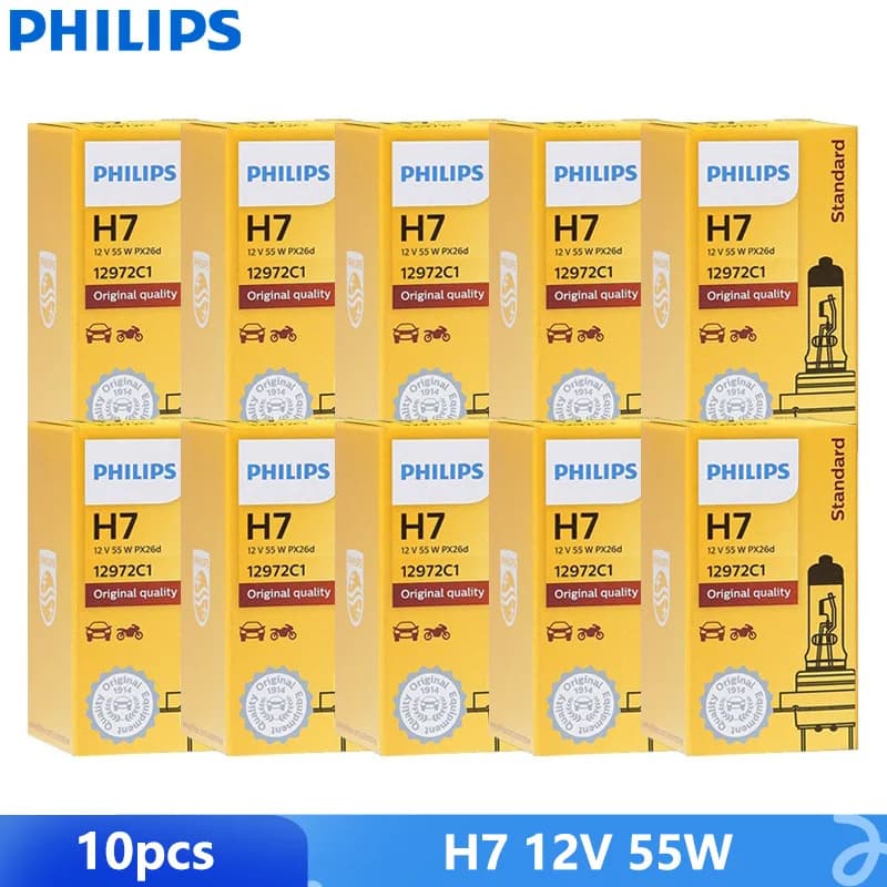 Philips-Ampoules Halogènes Authentiques de Voiture, Lampes de Sauna, Pack de Vente en Gros, Lumineux
